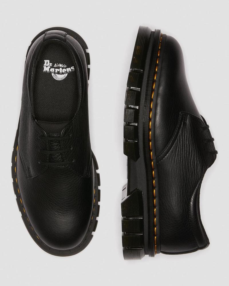 Dr Martens Rikard Lunar Leren Platform Schoenen Heren Zwart | NL 190TCE